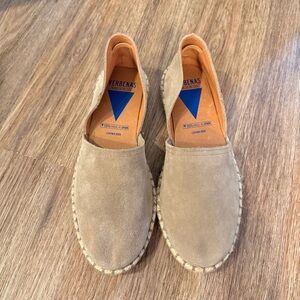 Verbenas Shoes Womens 39 Espadrille Brown Leather Slip On Casual Comfort Low Top